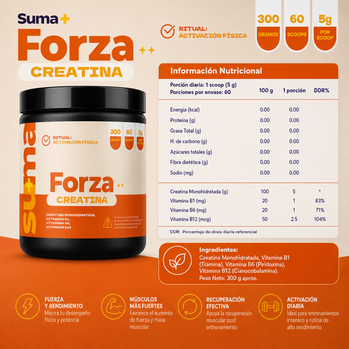 SUMA + FORZA Creatina Monohidratada 300 g